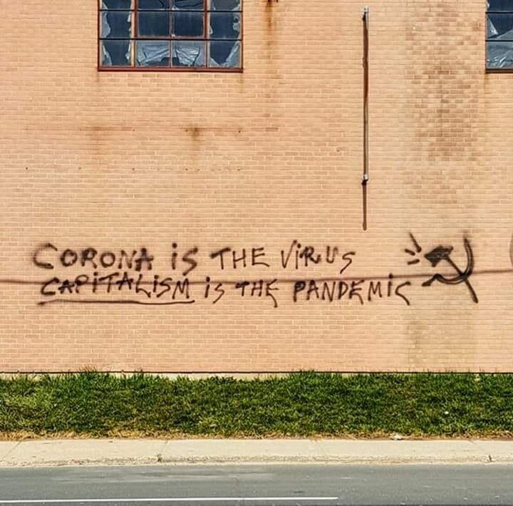 Corona is the virus, Capitalism is the pandemic