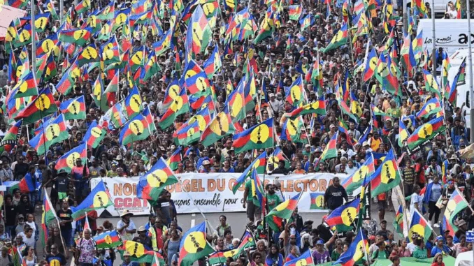 Manifestation à nouméa