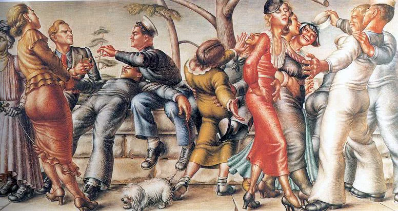 Paul Cadmus, The Fleet’s In!, 1934